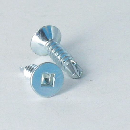 1 x Self Drilling Countersunk Head EMP Square Square 2 4.2X32 Zinc Plated
