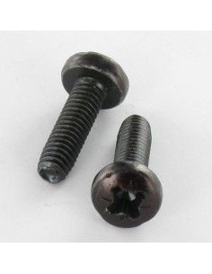 Self Tapping Screw wide domed head Pozi 3X10 Black Zinc...