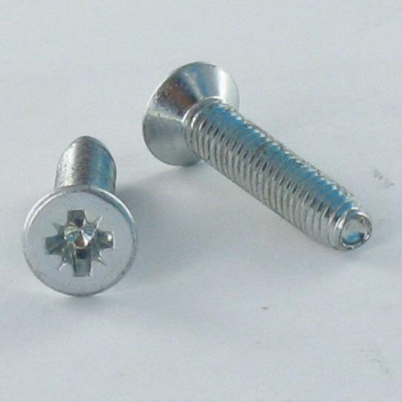 1 x Self Tapping Screw Countersunk Head M3X10 Pozi PZ1 Zinc Plated micro screw
