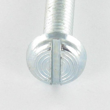 1 x Machine Screw Large Pan Head Slotted M4X8 Thread Length: 5.5 Zinc Plated