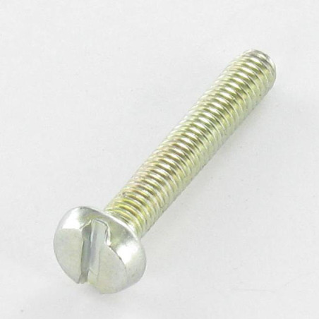 1 x Machine Screw Large Pan Head Slotted M4X25 Thread Length: 23 Zinc Plated