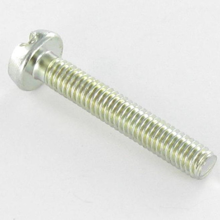 1 x Machine Screw Large Pan Head Slotted M4X25 Thread Length: 23 Zinc Plated
