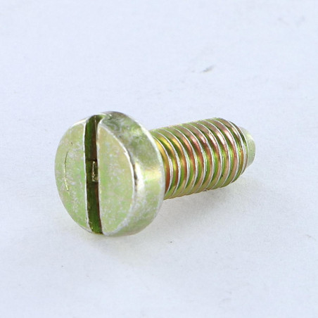 1 x Machine Screw Large Pan Head Slotted M5X12 BP Yellow Zinc
