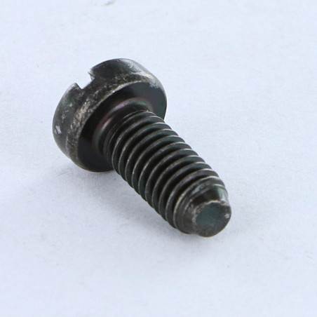 1 x Machine Screw Large Pan Head Slotted M5X12 BP Black Zinc Plated
