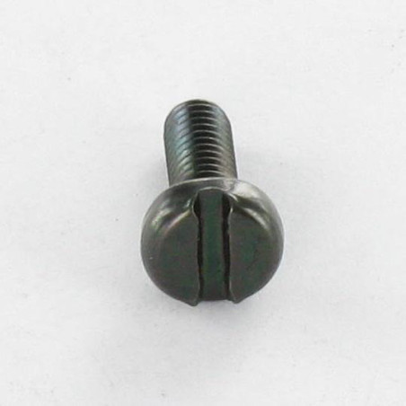 1 x Machine Screw Large Pan Head Slotted M6X25 Black Zinc Plated