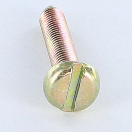 1 x Machine Screw Large Pan Head Slotted M6X35 BP Yellow Zinc