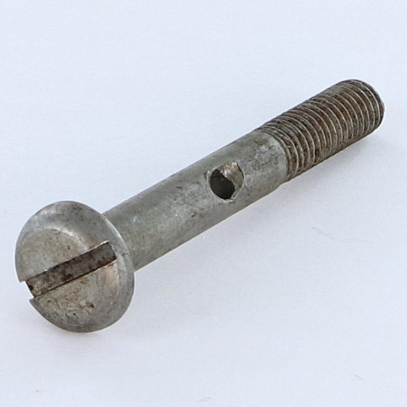 1 x Machine Screw Large Pan Head Slotted M8X60 With Hole 3.8 Steel