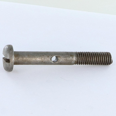 1 x Machine Screw Large Pan Head Slotted M8X60 With Hole 3.8 Steel