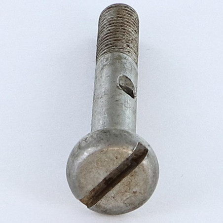 1 x Machine Screw Large Pan Head Slotted M8X60 With Hole 3.8 Steel