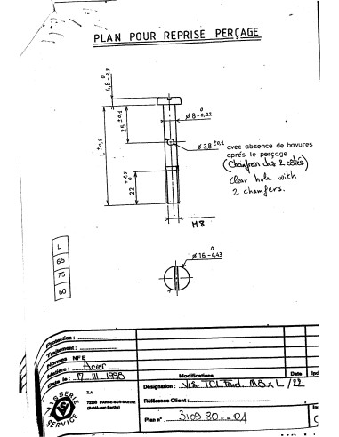 1 x Machine Screw Large Pan Head Slotted M8X60...