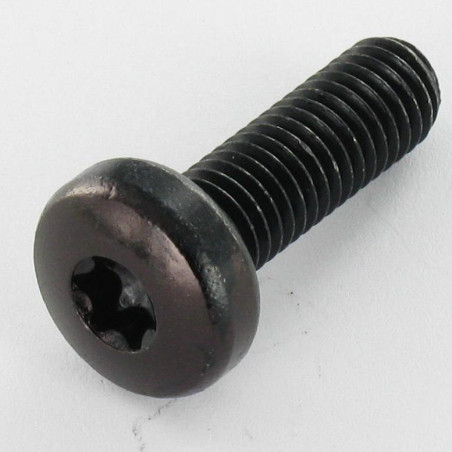1 x Machine Screw wide domed head M3X5 T10 Black Zinc Plated micro screw