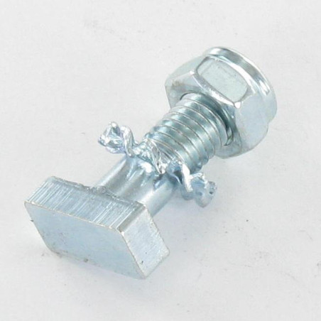 1 x Machine Screw PARALLEL M5X15+ECR FR+RD. Type External Teeth Az Zinc Plated MY