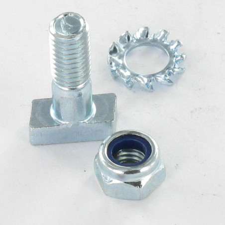 1 x Machine Screw PARALLEL M5X15+ECR FR+RD. Type External Teeth Az Zinc Plated MY