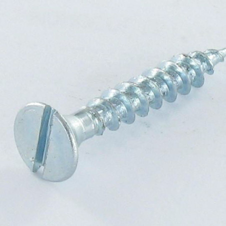 1 x Chipboard Screw Countersunk Head Slotted 3.5X12 Zinc Plated