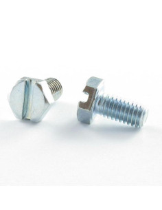 Machine Screw Hexagonal Head M4X10 Slotted Zinc Plated