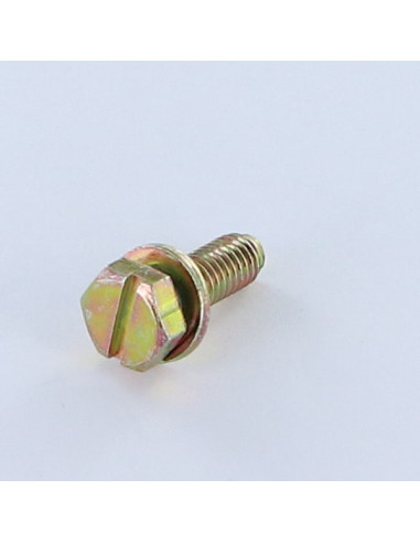 1 x Machine Screw Hex Head Slotted M6X18 With...