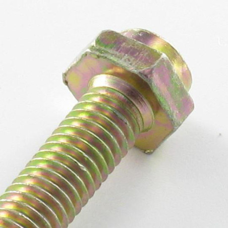 1 x Cassette Screw Hexagonal Head Pozi M6X45 Pozi 2 Class 6.8 Yellow Zinc