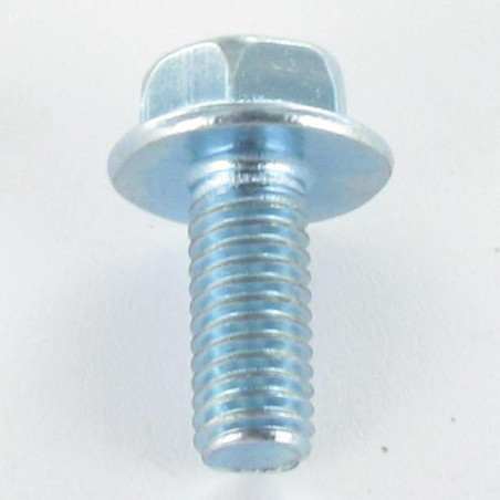 1 x Machine Screw Hexagonal Head M5X12 Flanche Without Serration 11 Class 8.8 Zinc Plated