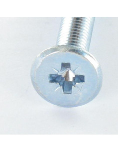 Machine Screw flat Pozi M6X50 Point Truncated Zinc Plated 2