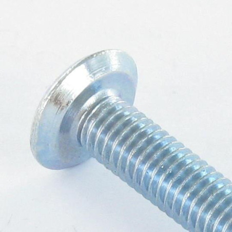 1 x Machine Screw flat Pozi M6X50 Point Truncated Zinc Plated