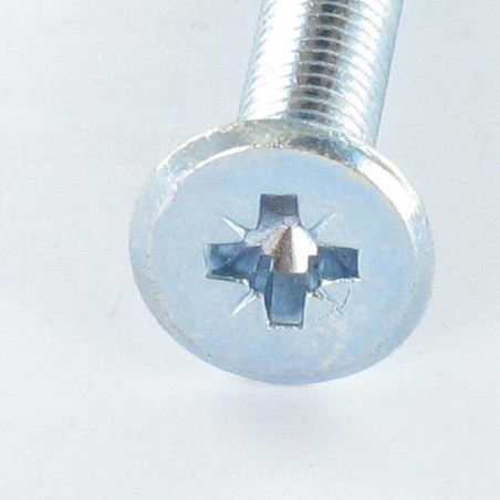 1 x Machine Screw flat Pozi M6X70 Point Truncated Zinc Plated