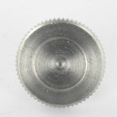 1 x Machine Screw Knurlled Low Stainless Steel A1 M4X20