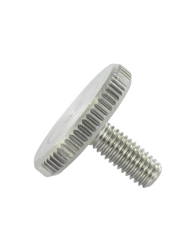 1 x Machine Screw Knurlled Low Stainless Steel...