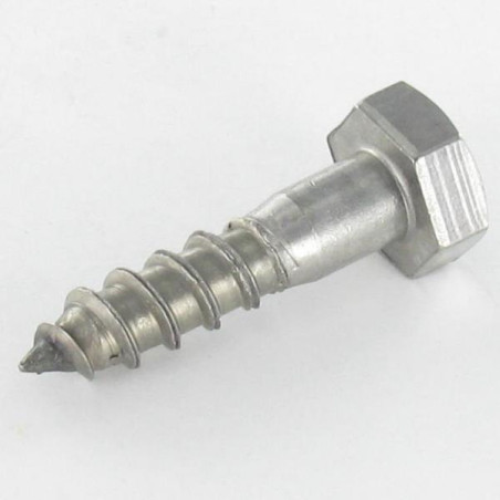 1 x Coach Screws/Hexagonal Head Wood Stainless Steel A2 5X40