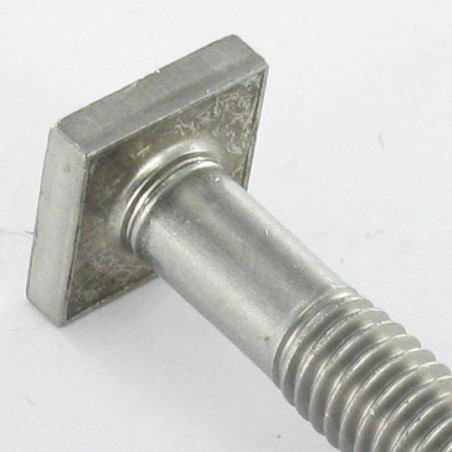 1 x Machine Screw M6X67 Head Square 11X11 EP2.5 Stainless Steel A2
