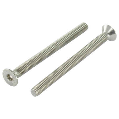 1 x Machine Screw Stainless Steel A2 Flat Head Hexagon Recess Hexagon Socket 5 M8X20 Full Thread