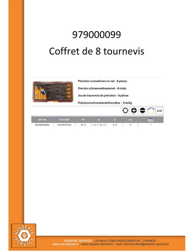 1 x GAME 8 Screwdriver precision PH-SL-TX