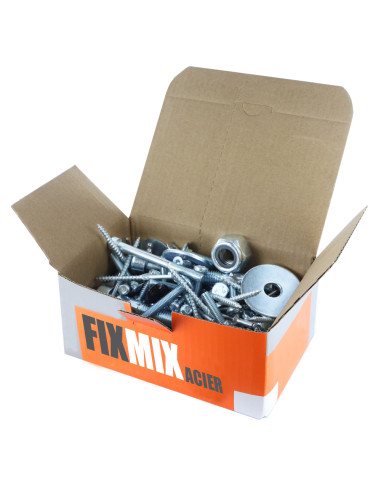 1 x Kilogram Of SCREWS VARIOUS In Steel FIXMIX