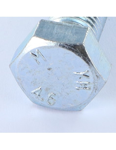 Bolt Partial Thread Hexagonal Head M16X40 4.6 Zinc Plated 2
