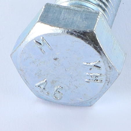 1 x Bolt Partial Thread Hexagonal Head M16X40 4.6 Zinc Plated