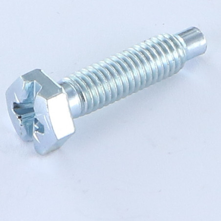 1 x Bolt Partial Thread Hexagonal Head Pozi And Slotted M6X25 Thread Length: 22 BTLONGZG