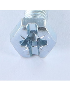 Bolt Partial Thread Hexagonal Head Pozi And Slotted M6X25... 2