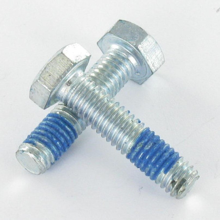 1 x Bolt Partial Thread Hexagonal Head M8X45 Class 6.8 Zinc Plated Patch Nylon