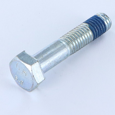 1 x Bolt Partial Thread Hexagonal Head M8X40 Class 6.8 Zinc Plated Patch Nylon
