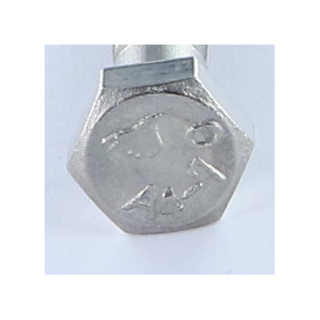 1 x Bolt Partial Thread Hexagonal Head M8X45 Stainless Steel A4