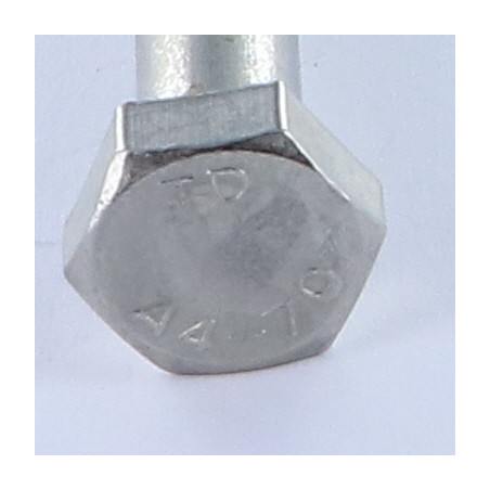 1 x Bolt Partial Thread Hexagonal Head M10X140 Stainless Steel A4
