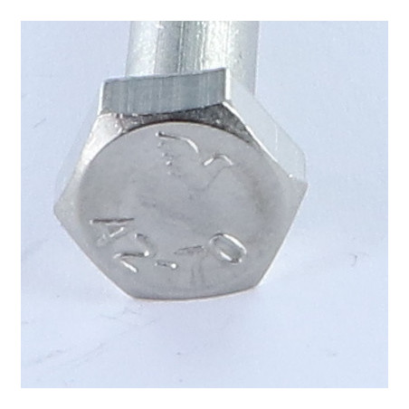 1 x Bolt Partial Thread Stainless Steel A2 Hexagonal Head M16X70