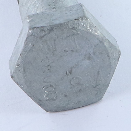 1 x Bolt Partial Thread Hexagonal Head M12X100 Class 8.8 Hot Dip Galvanized Oversized