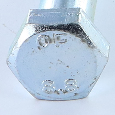 1 x Bolt Partial Thread Hexagonal Head M20X130 Class 8.8 Zinc Plated
