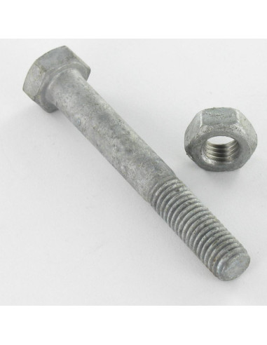 1 x Bolt With Nut Hexagonal Head M16X60 Class...