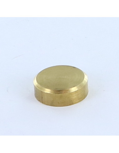 1 x Cover Cap Flat Brass 15 Inner Thread M4...