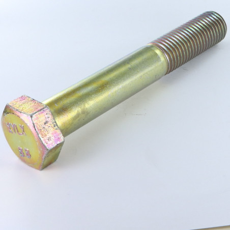 1 x Bolt Partial Thread Hexagonal Head M20X180 Class 8.8 Yellow Zinc