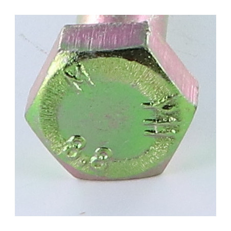 1 x Bolt Partial Thread Hexagonal Head M16X100 Class 8.8 Yellow Zinc