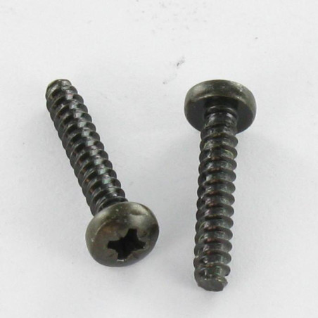 1 x Thread Rolling Screw wide domed head Pozi 2.9X8 Black Zinc Plated Without Point