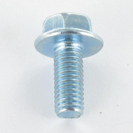 1 x Machine Screw Hexagonal Head M8X20 Flanche Without Serration 18 Class 8.8 Zinc Plated