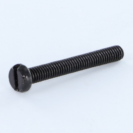 1 x Machine Screw Pan Head Slotted M3X25 Black Zinc Plated micro screw